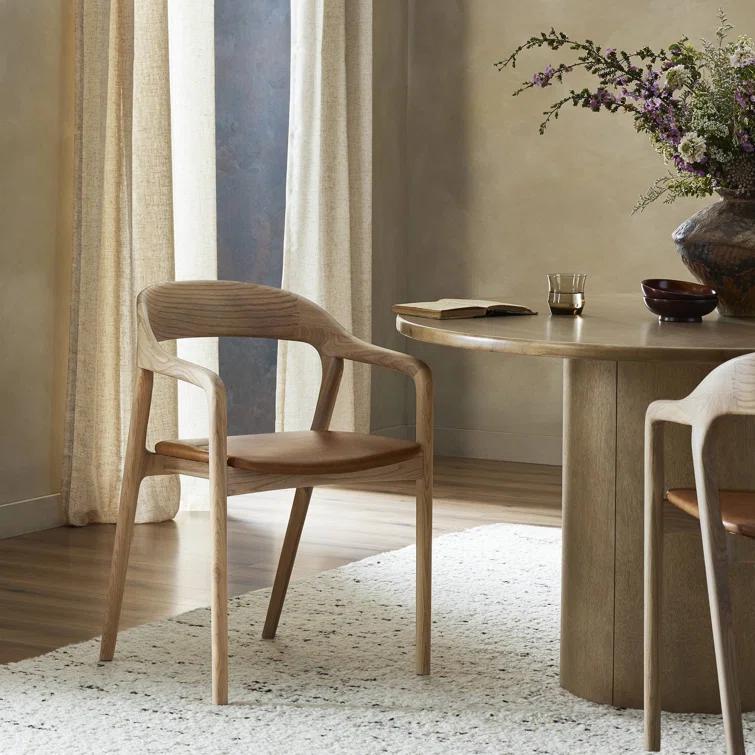 Kayla Leather Dining Armchair