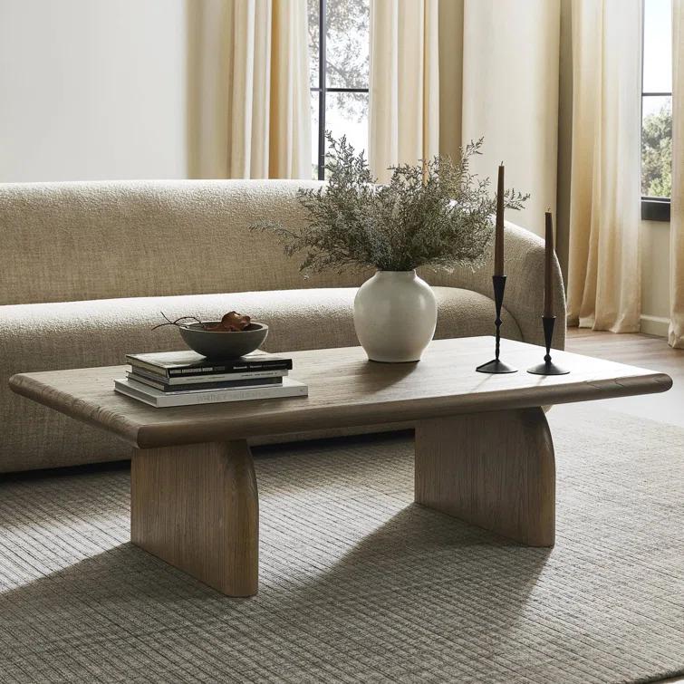 Sorrento Rectangular 54'' Brown Solid Oak Coffee Table