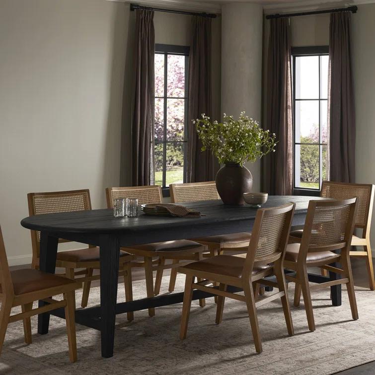 Ender Oval Dining Table (86.5"- 110.5")