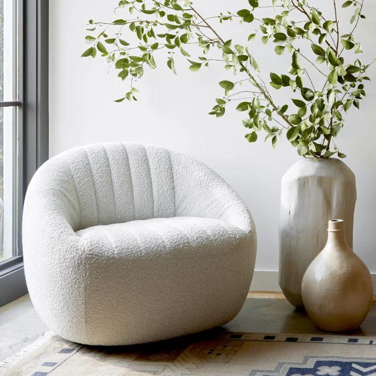 Beatrice Swivel Chair - Olive Velvet