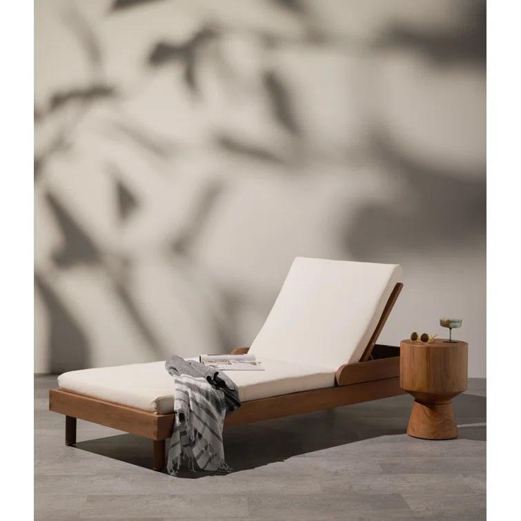 Jovie Outdoor Round Teak Side Table
