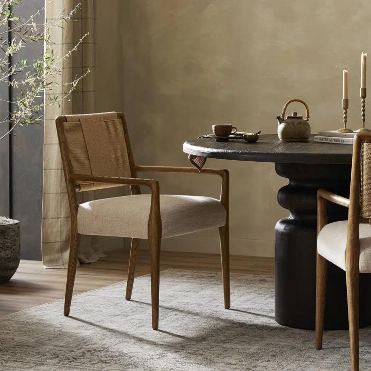 Betha Polyester Blend Armchair Dining Chair