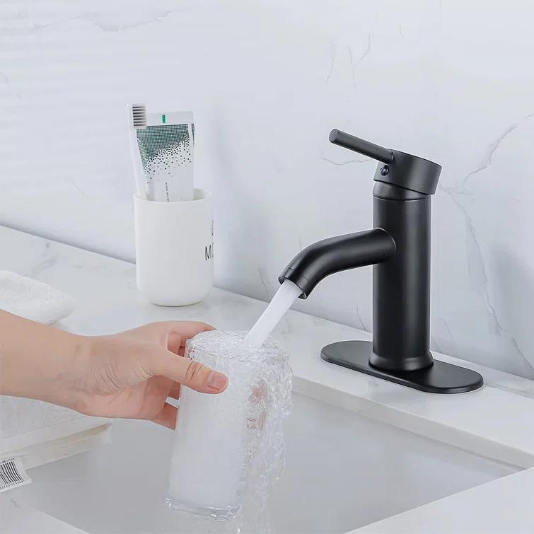 PRIMICOL YYY5G1D Bathroom faucet single hole with pop-up drain for 1-hole or 3-hole installation
