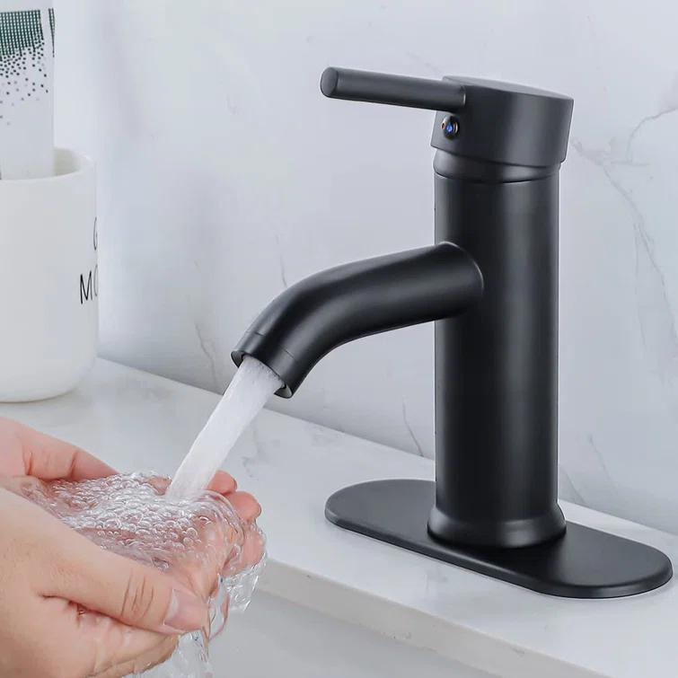 PRIMICOL YYY5G1D Bathroom faucet single hole with pop-up drain for 1-hole or 3-hole installation