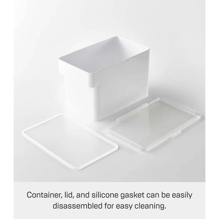 Yamazaki Home Airtight Pet Food Medium Storage Container With Transparent Lid, 1.6 gallons
