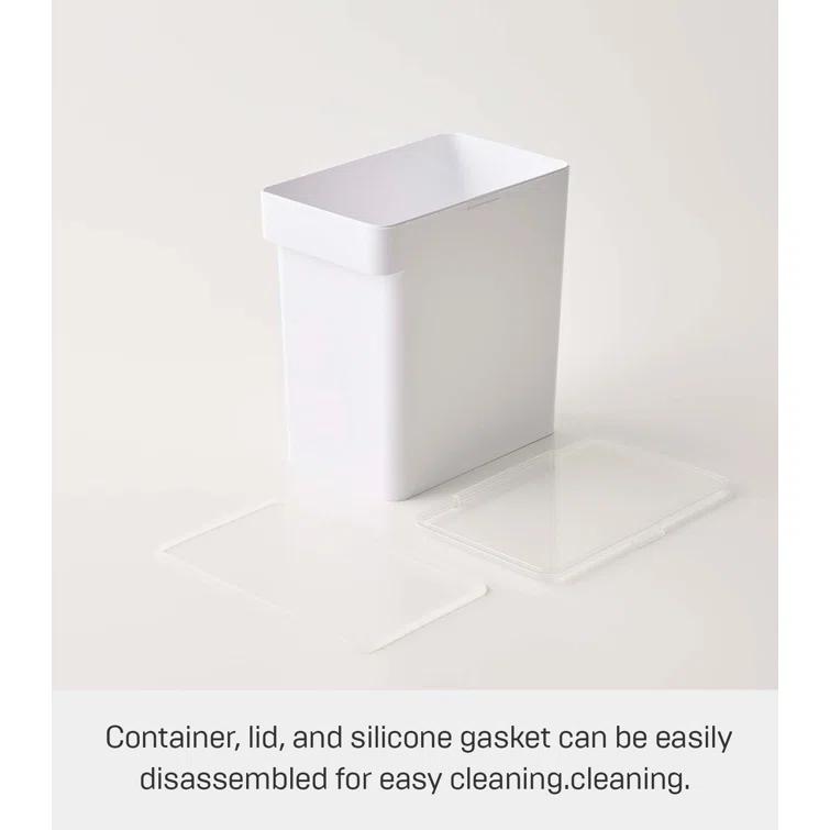 Yamazaki Home Airtight Pet Food Large Storage Container With Transparent Lid, 3.2 gallons