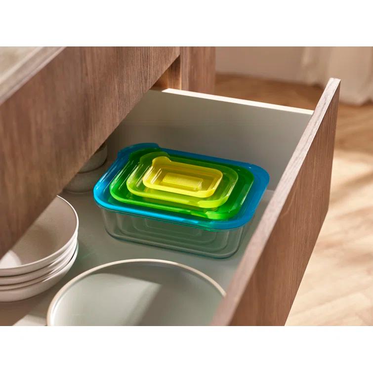 Joseph Joseph Joseph Joseph Nest 8-Piece Glass Food Storage Containers
