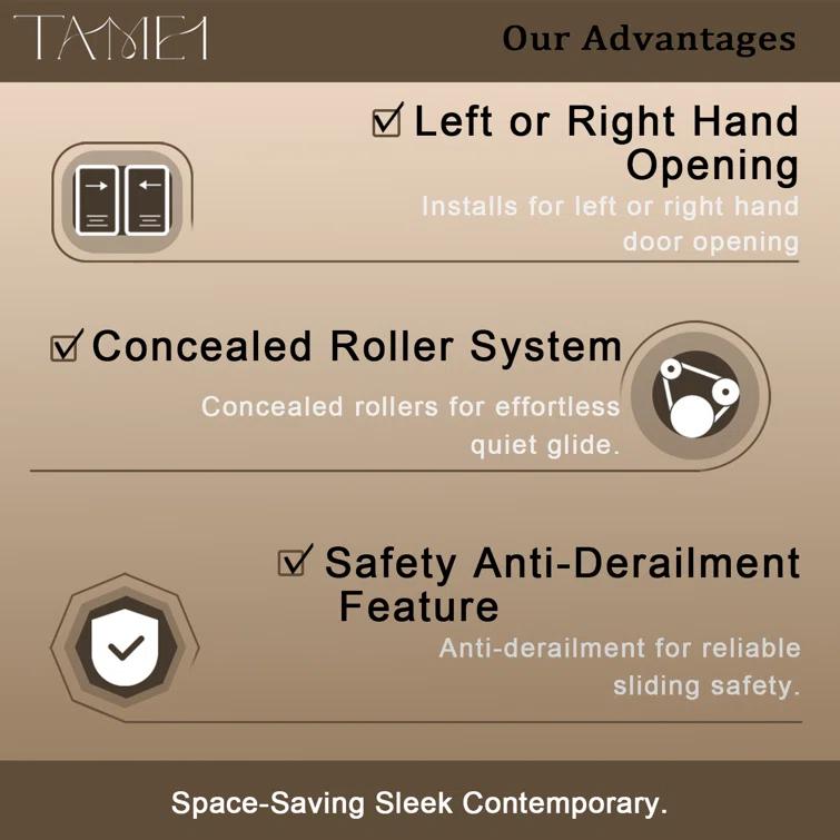 60'' - W x 60'' H Door Semi-Frameless Tub Door with