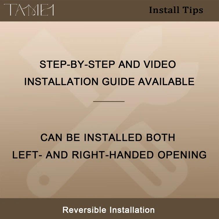 60'' - W x 60'' H Door Semi-Frameless Tub Door with