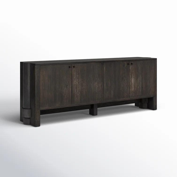 Sylvie 89'' Dark Oak Sideboard with Wrap Stretchers