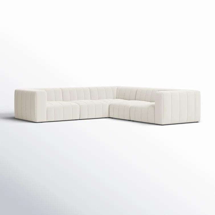 Fayette Cloud Tufted 5-Piece L-Shaped Modular Sectional