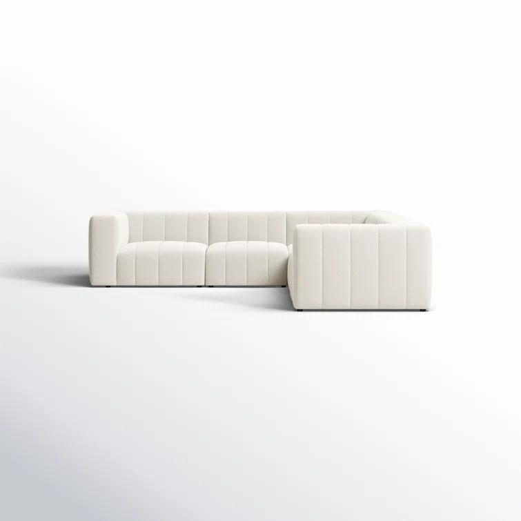 Fayette Cloud Tufted 5-Piece L-Shaped Modular Sectional