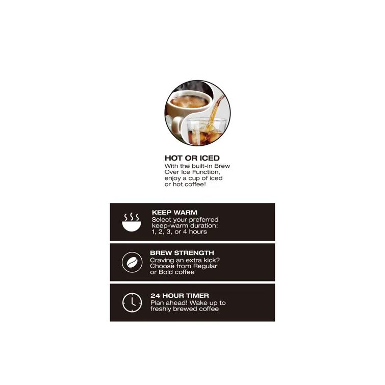 Salton Stainless Steel Digital Coffee Maker - 14 Cup