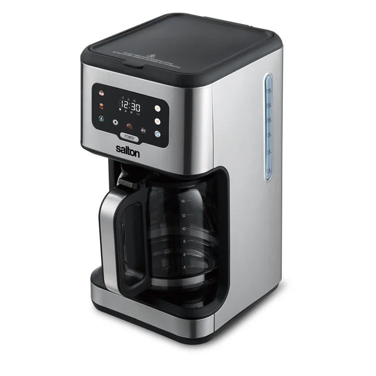 Salton Stainless Steel Digital Coffee Maker - 14 Cup