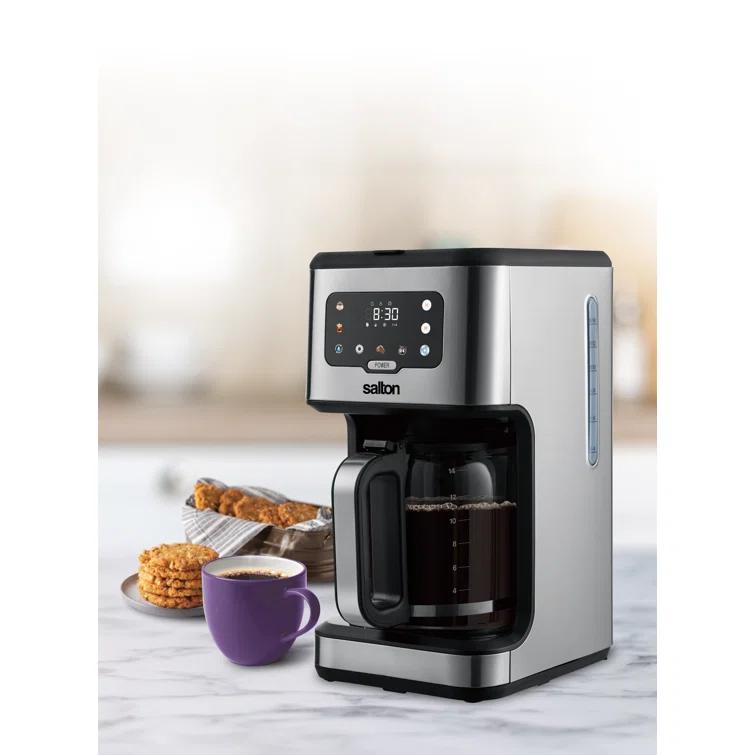 Salton Stainless Steel Digital Coffee Maker - 14 Cup