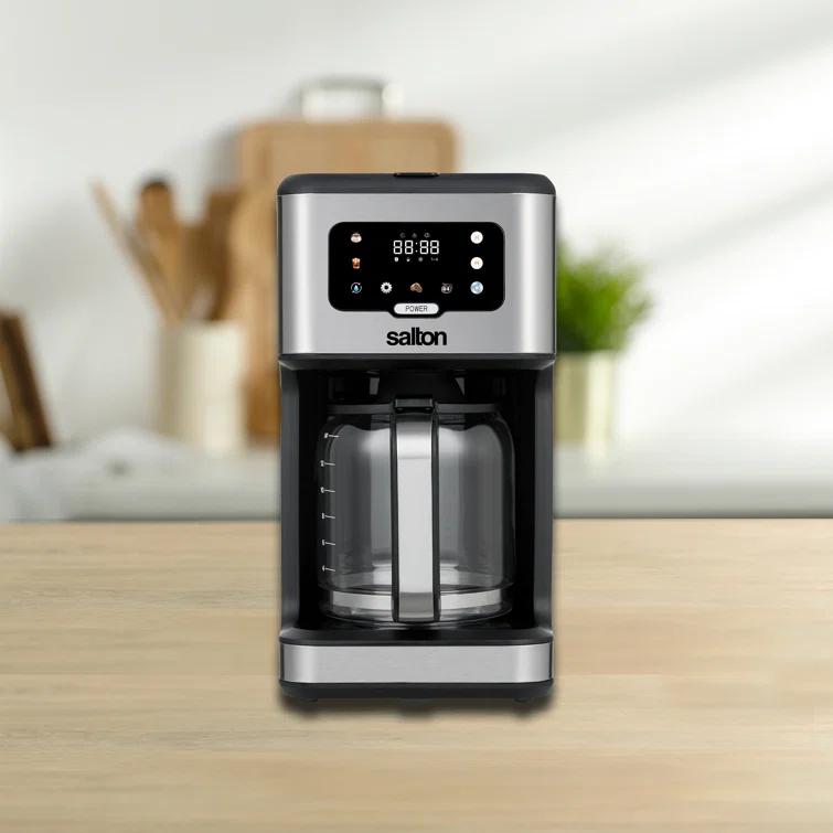 Salton Stainless Steel Digital Coffee Maker - 14 Cup