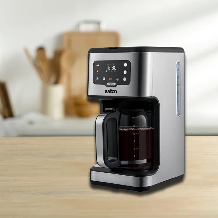 Salton Stainless Steel Digital Coffee Maker - 14 Cup