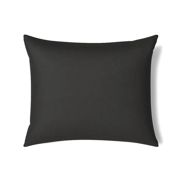Amber and Taupe Embroidered Linen Cotton Rectangular Pillow