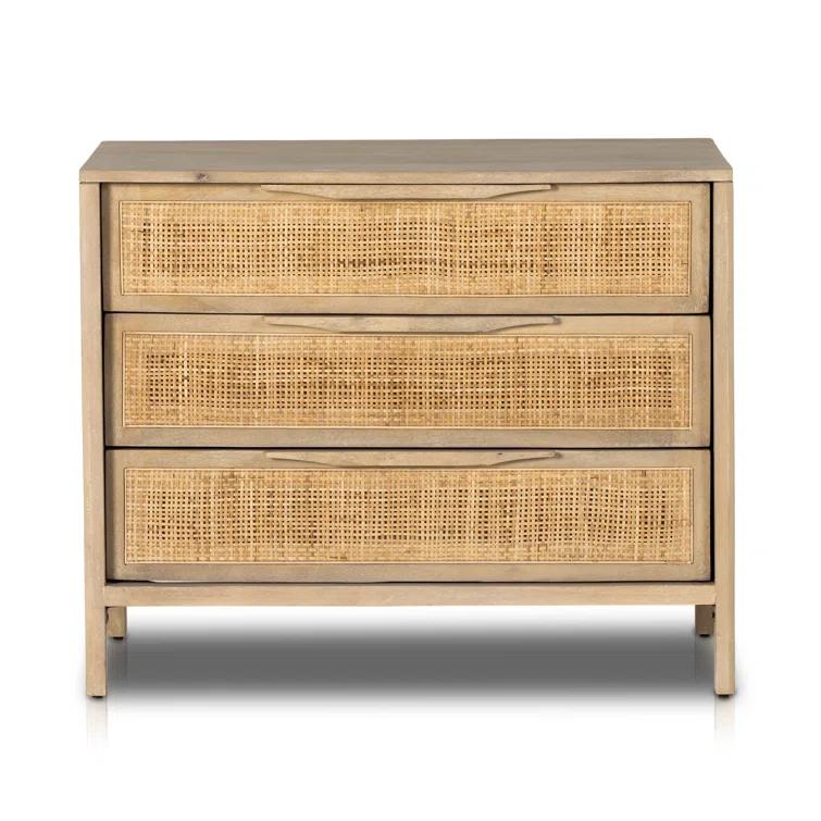 Hannah 3-Drawer Nightstand - Natural