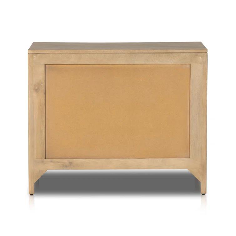 Hannah 3-Drawer Nightstand - Natural