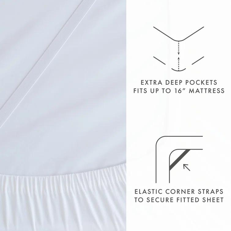 Luxury Rayon From Bamboo Linen Blend 4 Piece Sheet Set