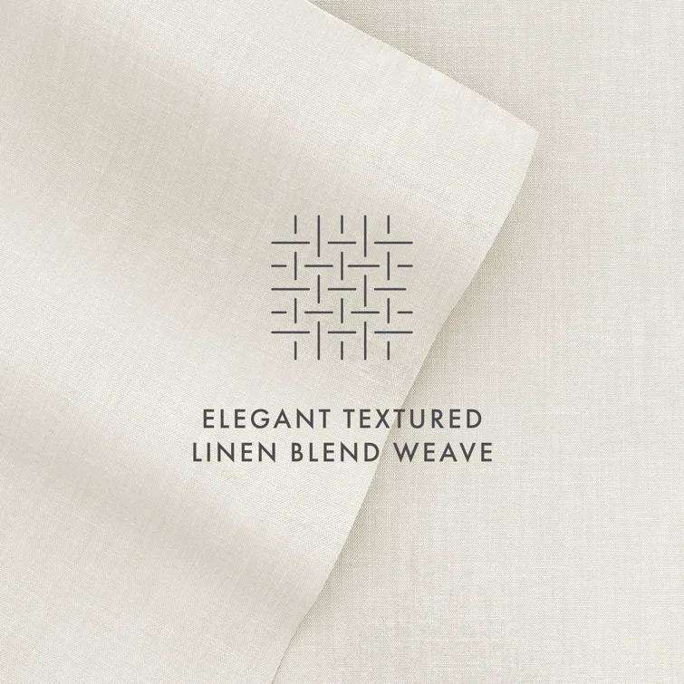 Luxury Rayon From Bamboo Linen Blend 4 Piece Sheet Set