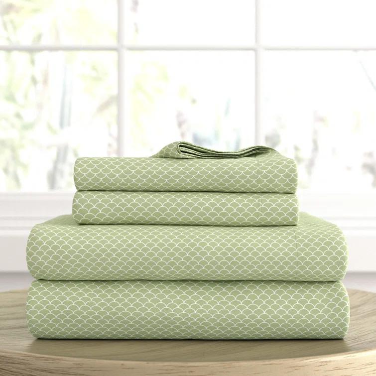 Becky Cameron Simply Soft™ Scallops Pattern Microfiber Sheet Set