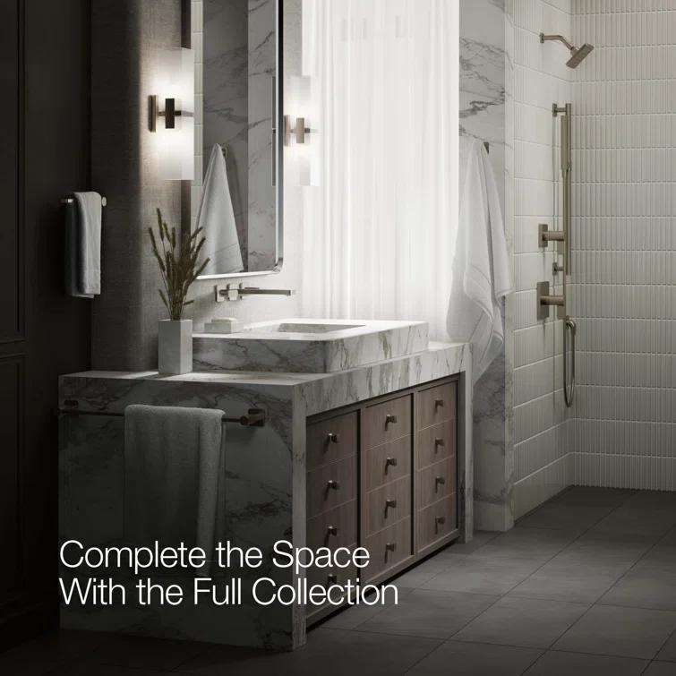Parallel Wall-Mount Bathroom Sink Faucet Trim