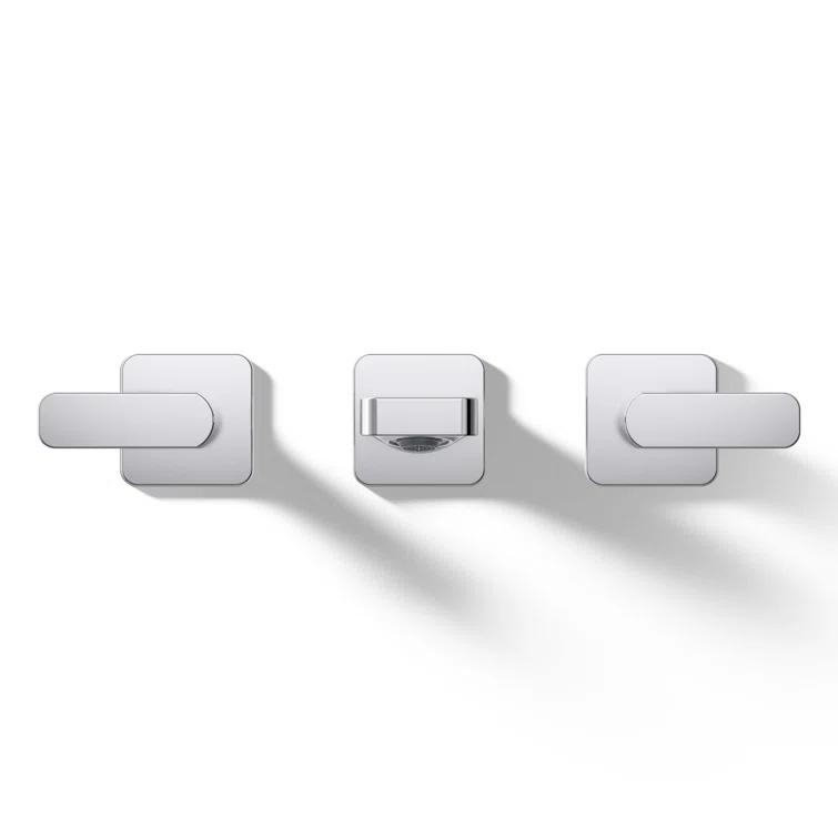 Parallel Wall-Mount Bathroom Sink Faucet Trim