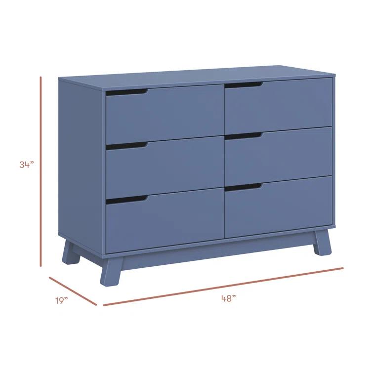 Hudson 6 Drawer 48" W Double Dresser