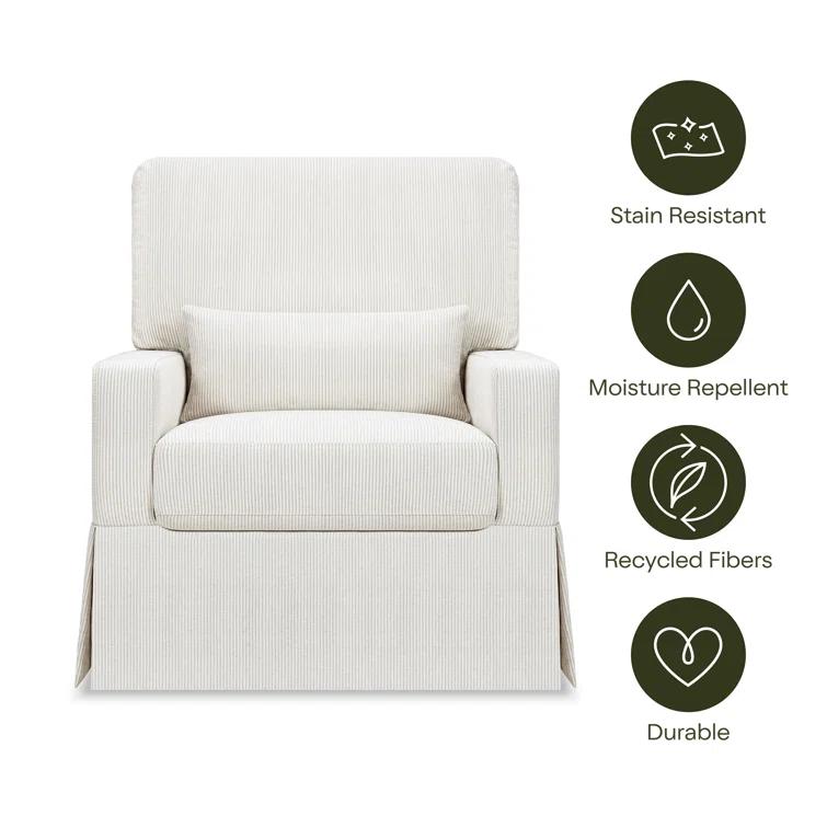 Crawford Upholstered Swivel Glider