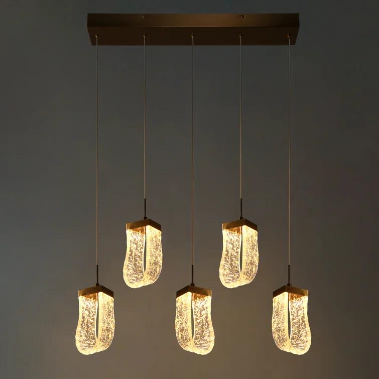Grigor 5 - Light Kitchen Island Linear LED Pendant