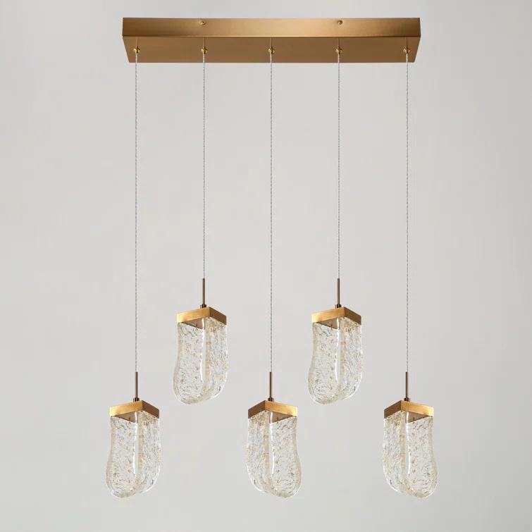 Grigor 5 - Light Kitchen Island Linear LED Pendant