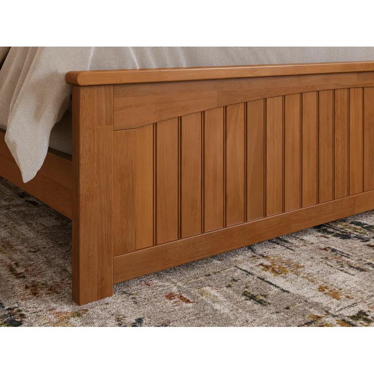AFI Furnishings Nantucket Low Profile Solid Wood Platform Bed with Matching Footboard