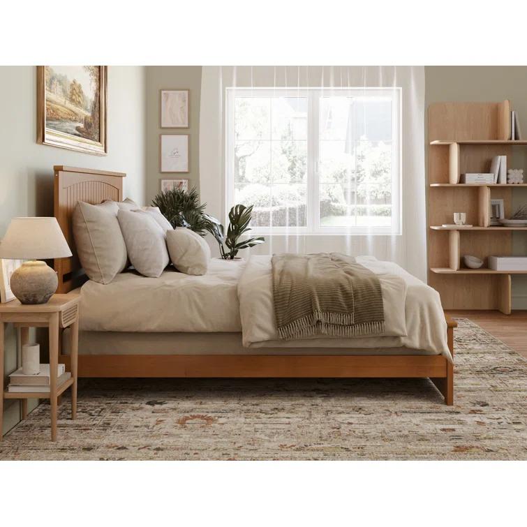 AFI Furnishings Nantucket Low Profile Solid Wood Platform Bed with Matching Footboard