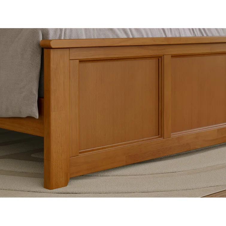 Madison Solid Wood Low Profile Platform Bed with Matching Footboard