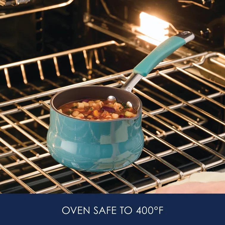 Rachael Ray Cucina Hard Enamel 0.75 qt. Nonstick Butter Warmer