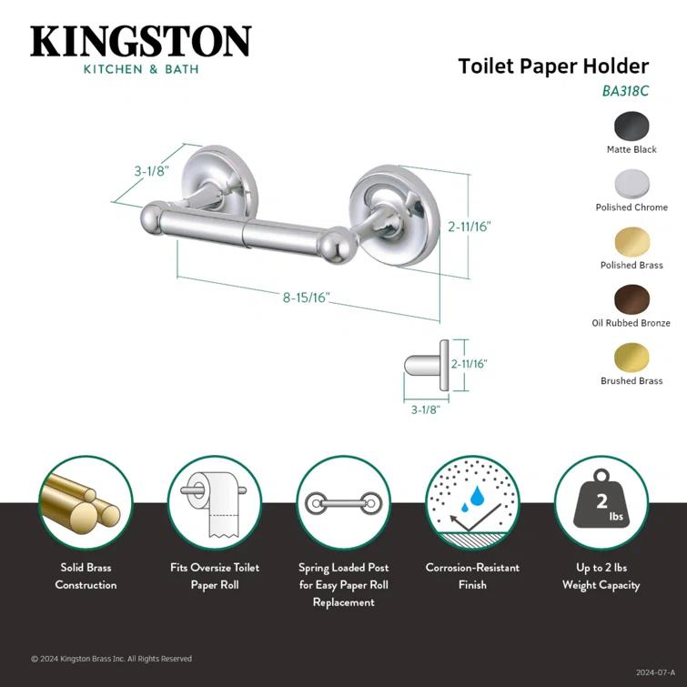 Kingston Brass Classic Toilet Paper Holder