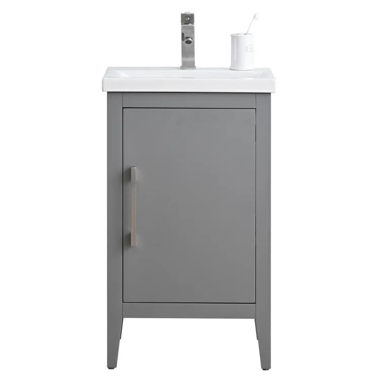 20'' Single Bathroom Vanity with Ceramic Top