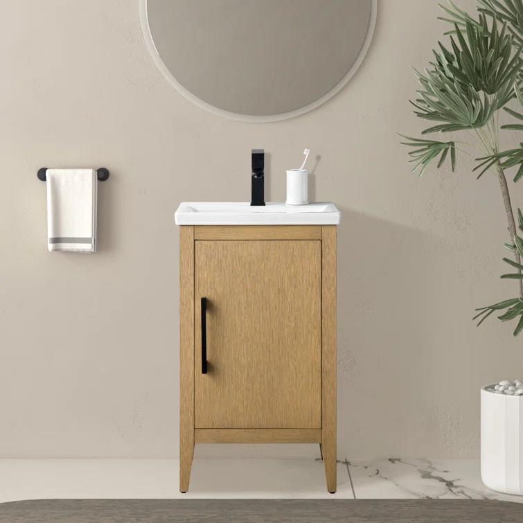 20'' Single Bathroom Vanity with Ceramic Top