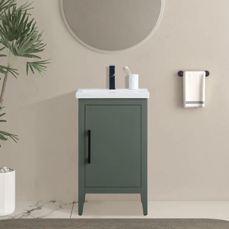 20'' Single Bathroom Vanity with Ceramic Top