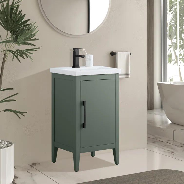 20'' Single Bathroom Vanity with Ceramic Top