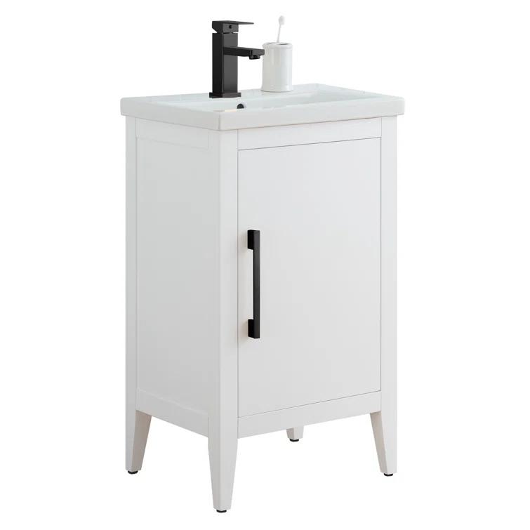 20'' Single Bathroom Vanity with Ceramic Top