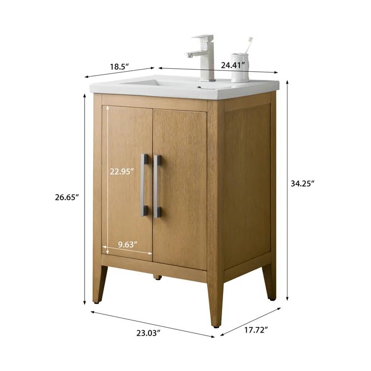 24" Single Bathroom Vanity Set