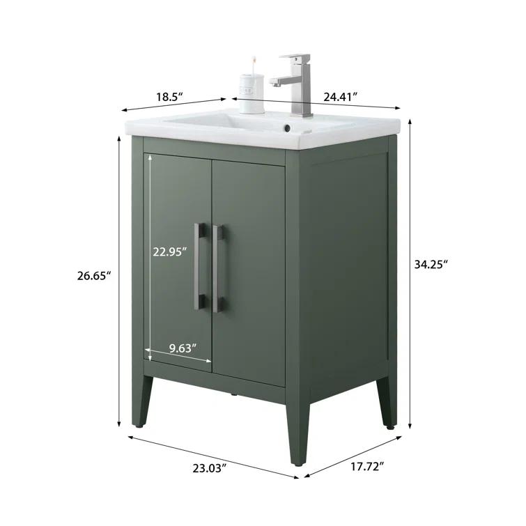 24" Single Bathroom Vanity Set