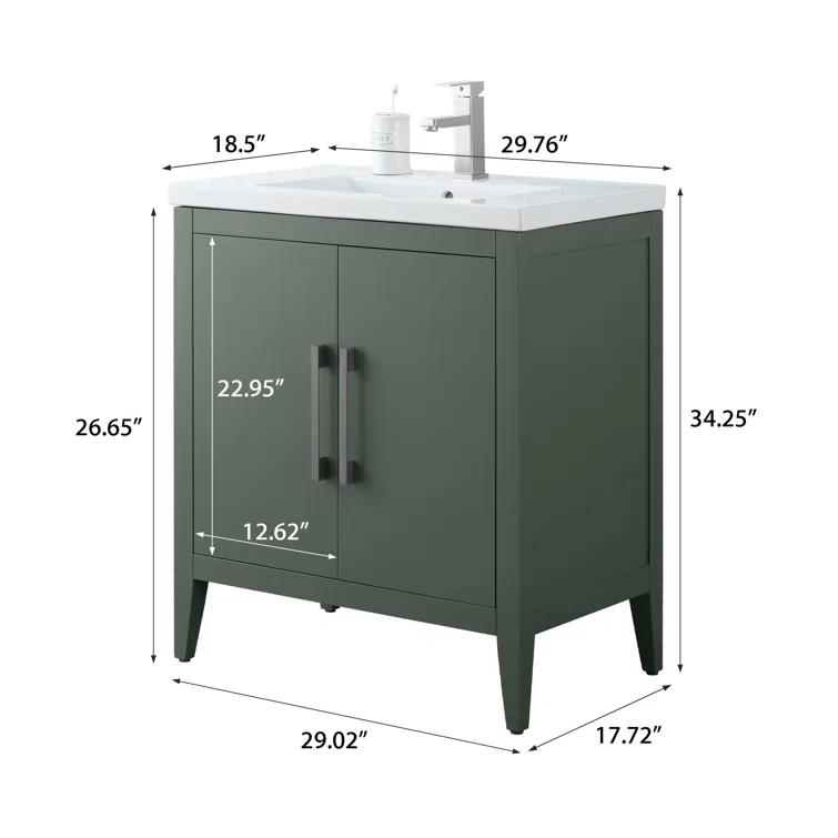 30" Single Bathroom Vanity Set