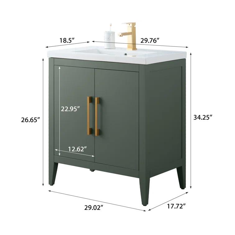 30" Single Bathroom Vanity Set