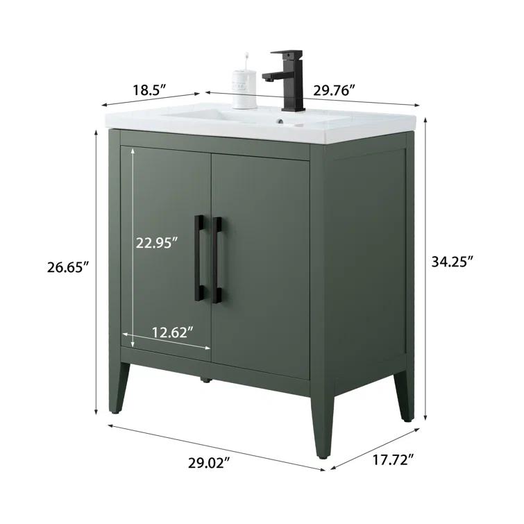 30" Single Bathroom Vanity Set