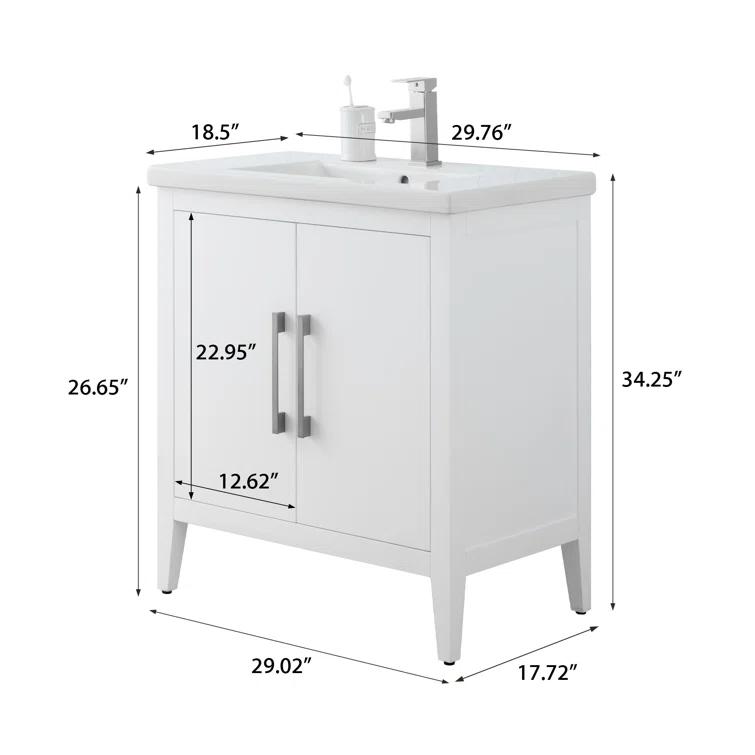 30" Single Bathroom Vanity Set