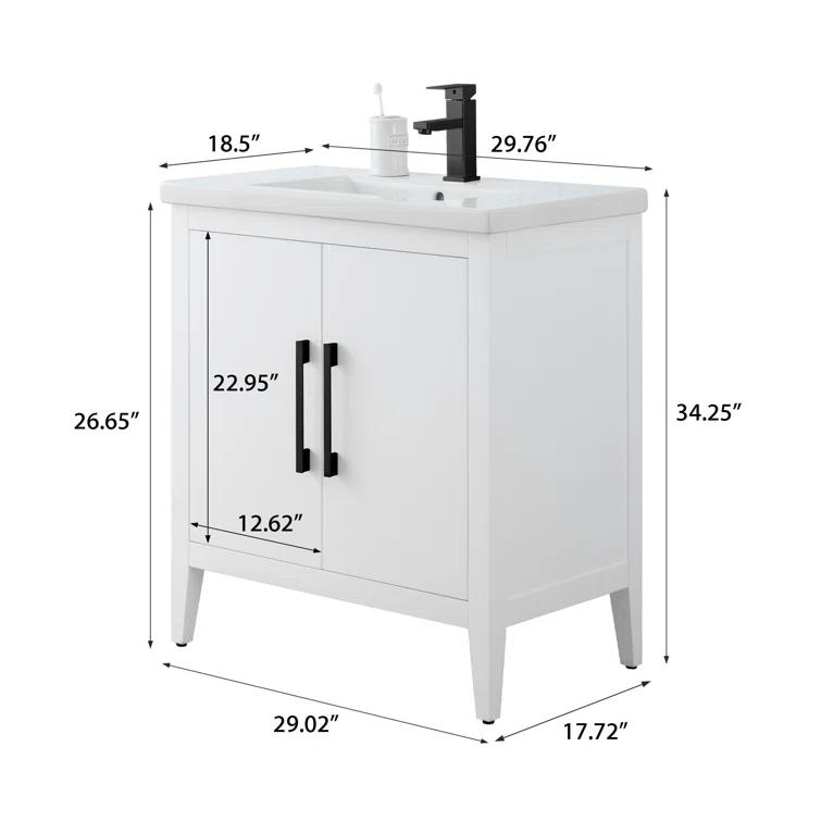 30" Single Bathroom Vanity Set